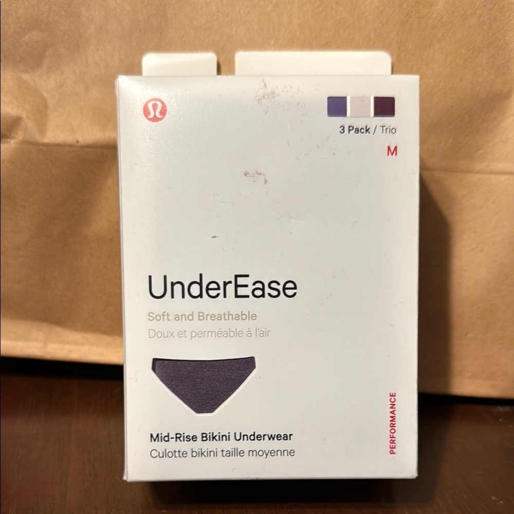 lululemon  UnderEase Mid-Rise Bikini Underwear - 3 pack
